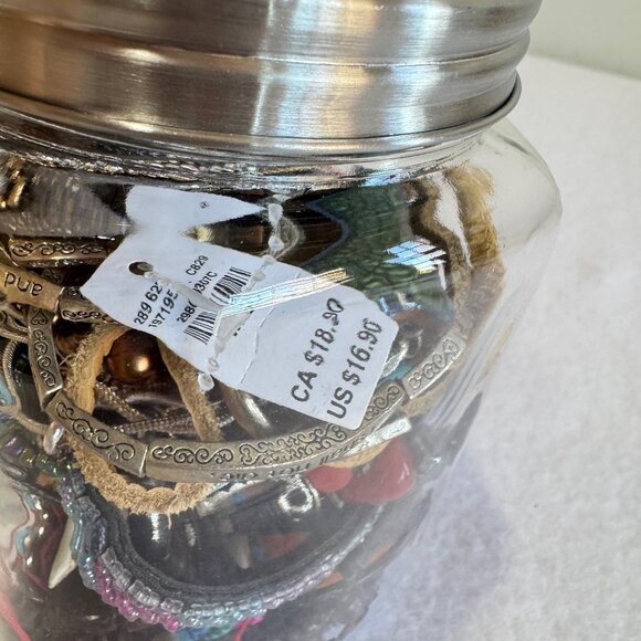 MYSTERY THEMED JEWELRY JAR Boho Bohemian Wearing Crafting Resale - Picture 6 of 8